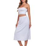 MANCYFIT Half Slips for Under Dresses Slip Skirt for Women A-line Underskirt for Dresses White Large