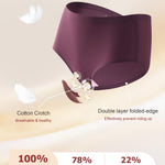 FINETOO 6 Pack Womens Seamless Underwear Full Coverage No Show Hipster Panties Sexy Stretchy Invisible Briefs Bikini Lingerie