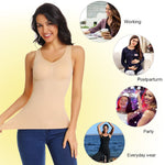 Women's Cami Shaper with Built in Bra Tummy Control Camisole Tank Top Underskirts Shapewear Body Shaper