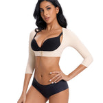 DEHORU Arm Shaper for Women Post Surgical Slimming Sleeves Compression Shirt Posture Corrector Tops Shapewear (BG L)