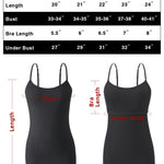 Air Curvey 3 Pack Camisole Tops for Women Built in Bra Adjustable Spaghetti Strap Soft Cotton Undershirt Tanks Seamless Layering Tops Black Nude White M