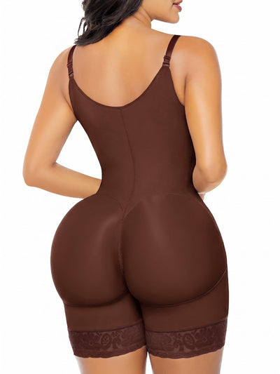 YIANNA Fajas Colombianas Shapewear for Women Tummy Control Postpartum Body Shaper Butt Lifter Post Surgery Compression Garment Bodysuit,YA7212-Brown-2XL