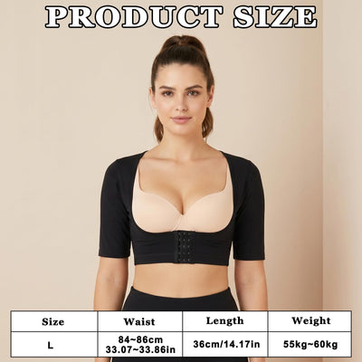 MSHHDK Arm Shaper for Women Crop Top Slimming Arm Vest Compression Sleeves Shapewear Compression Sleeves Post Compressions Garments for Women Girl Arms Shaper
