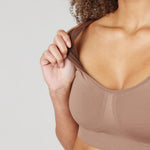 SPANX Breast of Both Worlds Reversible Comfort Bra - Wireless, Seamless Bra - Reversible Design - Wire-Free Comfort - Oxford/Indigo Haze - Medium