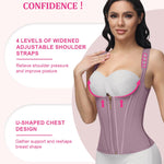 SHAPSHE Waist Trainer for Women, Tummy Control Sports Girdle, Workout Body Shaper with Adjustable Shoulder Strap