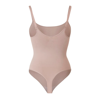 Maidenform Women's Seamless Shapewear, Tummy Control Thong Bodysuit, Firm Control Thong Body Shaper