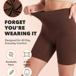 SHAPERMINT Shapewear for Women - High-Waisted Shapewear Tummy Control Shorts, Thigh Slimmer, Underwear for Women Chocolate