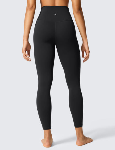 CRZ YOGA Butterlift Workout Leggings 25" - High Waisted Pilates Gym Athletic Womens Yoga Pants Buttery Soft Black Small