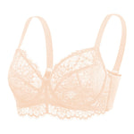 HSIA Minimizer Bra for Women - Plus Size Lace Full Coverage Womans Bra Unlined Underwire Bra for Heavy Breast
