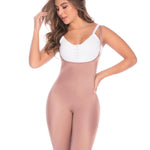 Fajas DPrada 09084 Womens Invisible Body Shapewear (Cocoa Mid-Leg, X-Small)