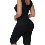 JOSHINE Fajas Colombianas High Compression Long Leg Curvy Faja Compression Garment After Liposuction Faja Corset Body Shaper Black XL
