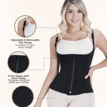 Sonryse O24ZL Fajas Colombianas Reductoras y Moldeadoras Compression Vest Shaper Tummy Tuck Shaper Girdle for Women Black Ash 3X-Large