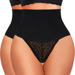 Werena Thong Shapewear for Women Tummy Control Seamless High Waist Body Shaper Underwear Shaping Panties