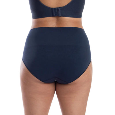 Underoutfit Everyday Soft Seamless Stretch Smoothing at Waist Briefs for Women Navy