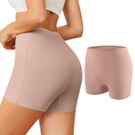Banamic Womens Boy Shorts Seamless Underwear Anti Chafing Soft Biker Short Boxers Pink
