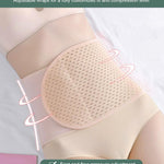 SUJAYU Abdominal Binder Post Surgery, Breathable Belly Band Postpartum Belly Wrap, C Section Belly Binder Abdominal Binder Hernia Belt for Women, Back Support Belt for Women (Black, Medium)