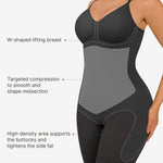 FeelinGirl Plus Size Faja Seamless Body Shaper with Tummy Control and Back Support Shapewear Body suit Black XL/XXL
