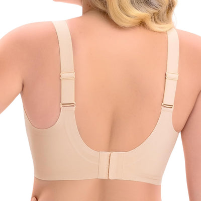 No Underwire Bras for Women Supportive Wireless Seamless Comfort Bra (Nude-M-0094-1, Medium)