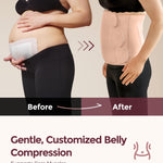 Momcozy Ergowrap Postpartum Belly Band for C-Section Recovery and Vaginal Birth, Abdominal Binder with 3D Lifting & Ergonomic Back Support, Seamless Belly Wrap Shapewear for Post Surgery Recovery