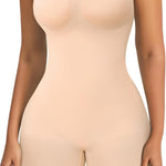 Women's Seamless Shapewear Tummy Control Bodysuit Body Shaper V Neck Seamless Butt Lifter Full Shaping Bodyshapers