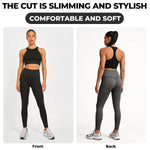 Anti Cellulite Leggings,3D Leggings Cellulite Compression,Resistance Band Legging for Women Tummy Control Butt Yoga Pants(Large,Black)