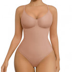 FeelinGirl Shapewear for Women Tummy Control Bodysuits Seamless Shapewear Bodysuit Thong Body Suit Going Out M-L