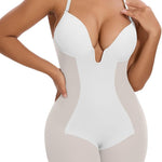 SHAPERIN Backless Shapewear Strapless Bodysuit Bra Fajas U Plunge Tummy Control Low Back Full Body Shaper Corset for Women