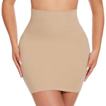 JOYSHAPER Body Shaper Shapewear Dress for Women Under Dresses Half Slip Tummy Control Skirt Slip Nude S