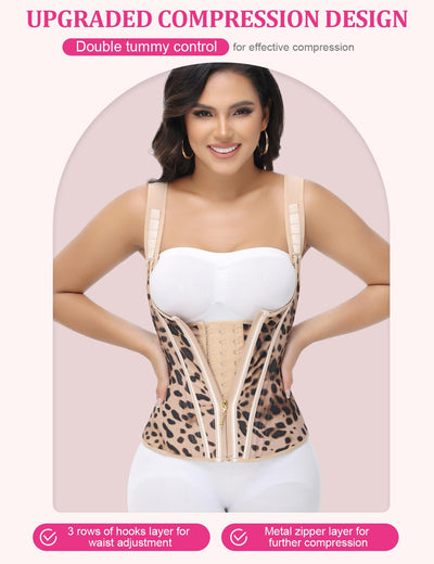 SHAPSHE Waist Trainer for Women, Tummy Control Sports Girdle, Workout Body Shaper with Adjustable Shoulder Strap