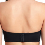 HSIA Strapless Bras for Women Push Up Seamless Underwire Padded Balconette Demi Convertible Bra for Small Busts Black 34C