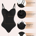 JOYSHAPER Strapless Shapewear Bodysuit for Women Tummy Control Low Back Body Shaper Thong Body Suits Tops with Built-in Bra