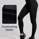 Heathyoga Scrunch Butt Lifting Leggings with Pockets for Women Tummy Control Compression Leggings No Front Seam Yoga Pants Black