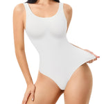 Nebility Bodysuits for Womens Tank Top Bodysuit Scoop Neck Sleeveless Body Suits U-Back Backless Summer Going Out Tops 2026(White,X-Large)