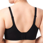 HSIA Minimizer Bra for Women - Full Coverage Seamless Lace Bra Plus Size Underwire Unlined Bra for Heavy Breast Black