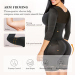 YIANNA Fajas Colombianas Moldeadoras Postpartum Shapewear for Women Tummy Control Arm Compression Full Body Shaper,YA7522-Black-2XL