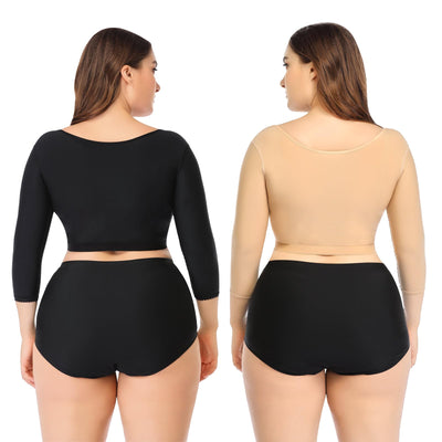 woahee Women's Arm Shaper Plus Size Arm Faja Compression Garment Post Surgical Arm Shapewear XL-2pcs