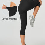 Heathyoga Women's Capri Leggings High Waisted Yoga Pants with Pockets Tummy Control