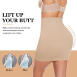JOYSHAPER Body Shaper Shapewear Dress for Women Under Dresses Half Slip Tummy Control Skirt Slip Nude S