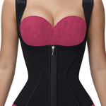 SHAPSHE Waist Trainer for Women, Tummy Control Sports Girdle, Workout Body Shaper with Adjustable Shoulder Strap Black M