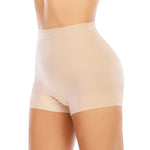 Werena Seamless Shaping Boyshorts Panties for Women Slip Shorts Under Dress Shapewear Shorts Tummy Control Underwear(A2# Beige (light Shaping), Medium)