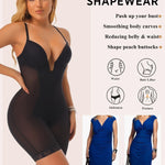 JOYSHAPER Bodysuit for Women Tummy Control Deep U Plunge Shapewear Backless Full Body Shaper Strapless Corset Body Suit Top