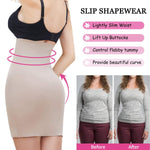 SLIMBELLE Half Slips Shaper Cool Comfort Seamless Firm Control Slip Shapewear Under Dress Tight Skirt Undergarments Beige M