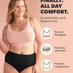 SHAPERMINT Bras for Women No Underwire - Seamless Bras for Women, Wireless Bra, Adjustable Plus Size Bra