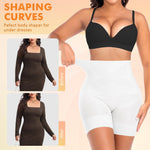 Werena Shapewear for Women Tummy Control Shaping Shorts High Waist Body Shaper Panties Underwear Slip Shorts Under Dresses (#1 White,Medium)