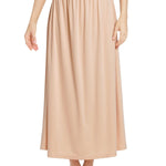 MANCYFIT Half Slips for Women Long Slip Under Dress Invisible Straps Underskirt for Dresses Nude Small