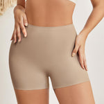 Banamic Womens Boy Shorts Seamless Underwear Anti Chafing Soft Biker Short Boxers Beige