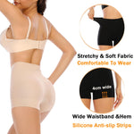 Womens Seamless Shaping Boyshorts Panties Tummy Control Underwear Slimming Shapewear Slip Shorts(#A2 Beige(light Tummy Control),Small)