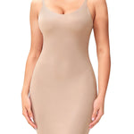 Rosemary Kiss Full Slip for Women Under Dress Non Cling Tummy Control Body Shaper Slips Shapewear Dresses (US, Alpha, Medium, Regular, Regular, Nude)
