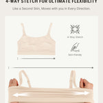 FeelinGirl Seamless Bras Wireless Bralettes for Women with Supportive, Wireless Unlined Comfort Buttery Soft Bras for Comfy Sleep Everyday, Light Beige, S