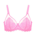 HSIA Minimizer Bras for Women Large Bust Full Coverage Lace Plus Size Bra - Mermaid Scales